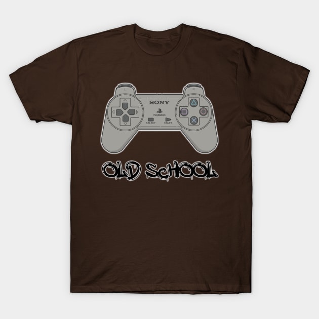 Playstation Old School Design T-Shirt by Jahaziel Sandoval